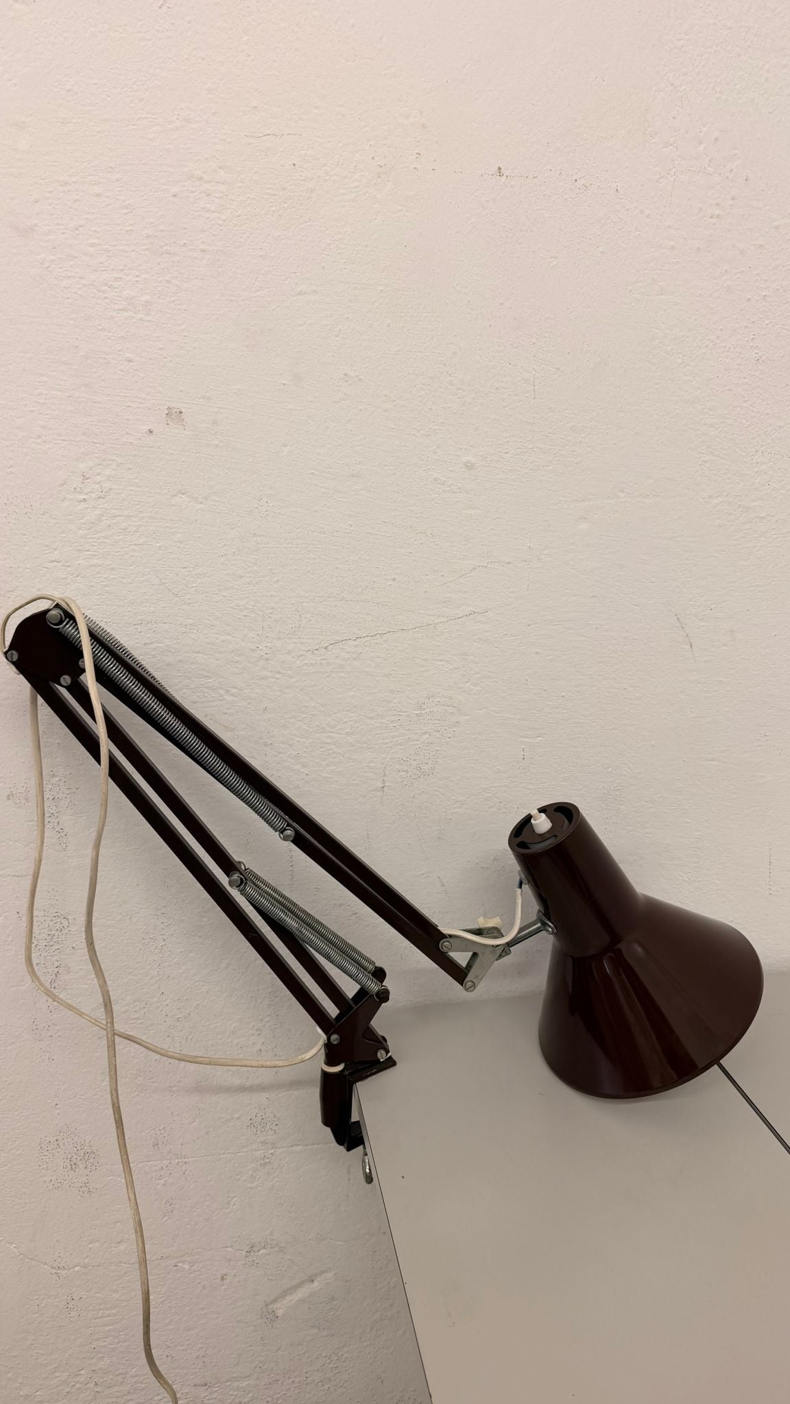 Vintage Arbeitsleuchte/ Architektenlampe mit Gelenkarm 70`s