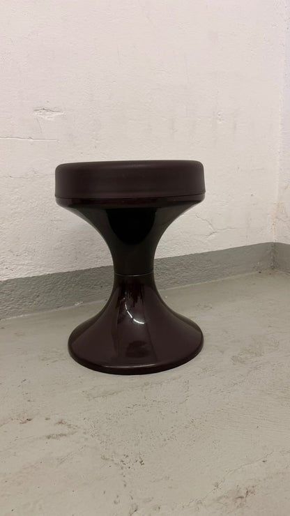 70er Jahre Tabouret Space Age Hocker, Tulip Hocker
