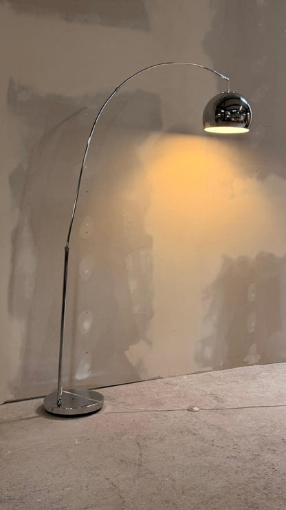 Design Bogenlampe in Chrom 1-flammig