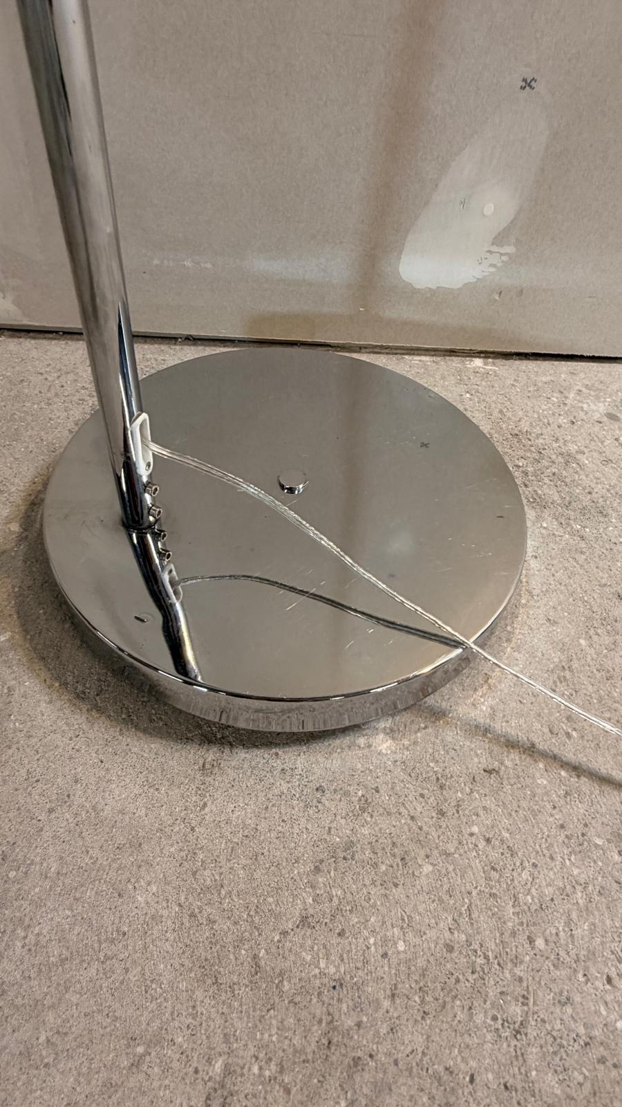 Design Bogenlampe in Chrom 1-flammig