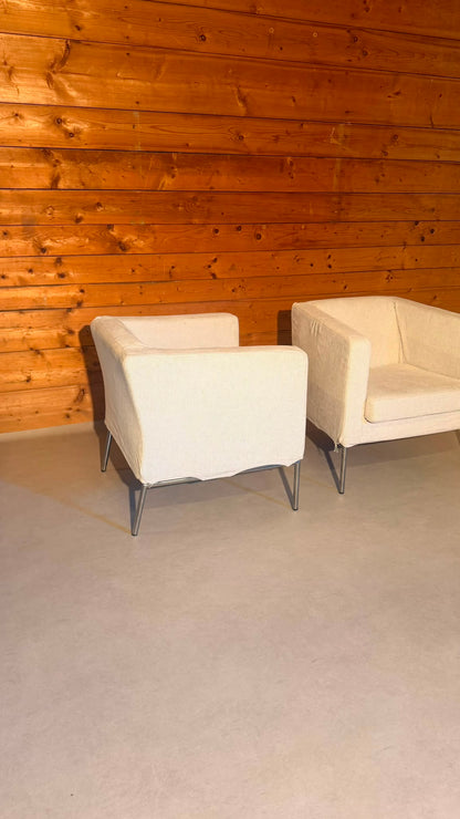 IKEA KLAPPSTA Clubsessel Lounge Sessel Stoff