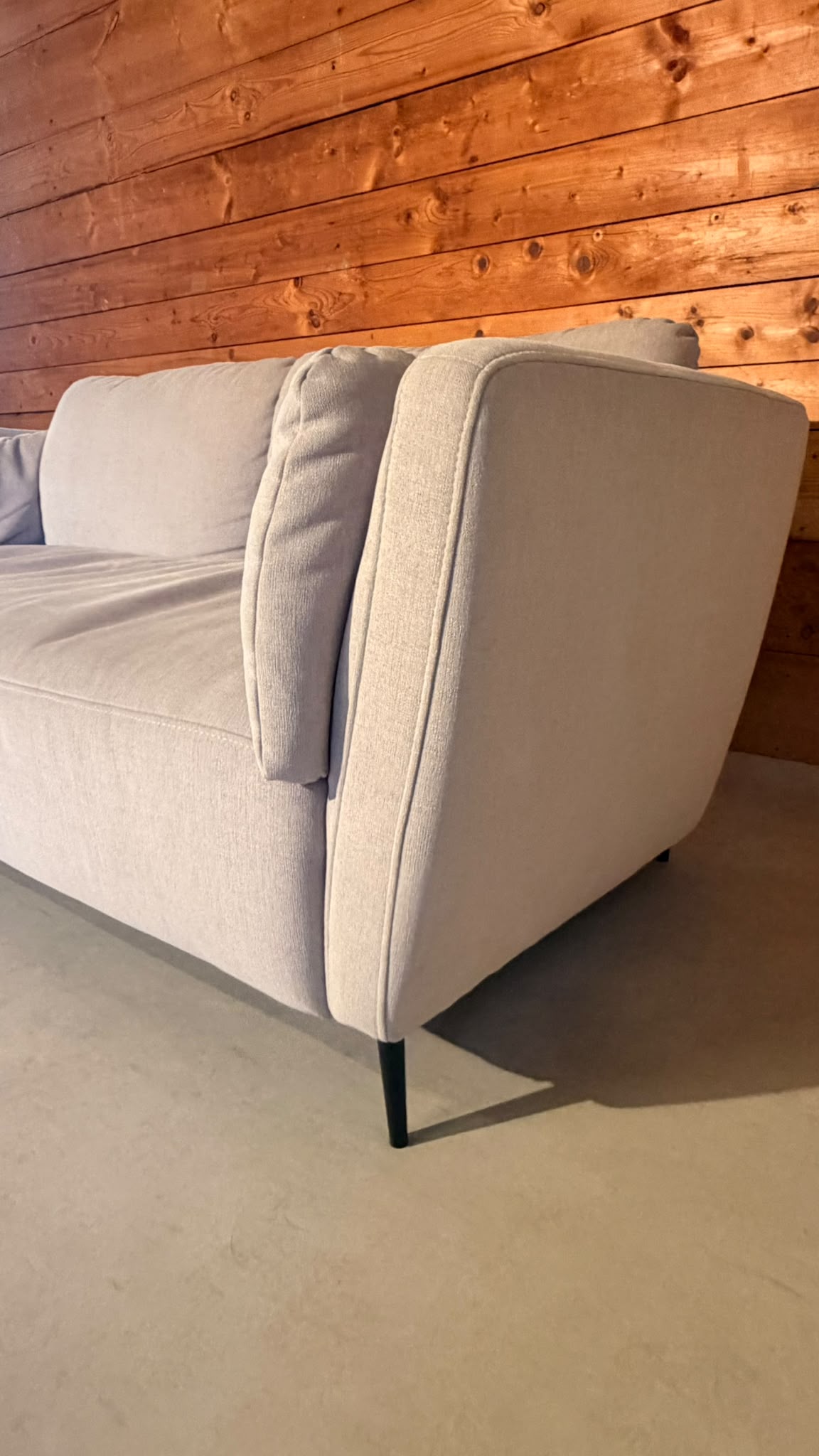Modernes Design 2-Sitzer Sofa in Creme Grau Candy Cartagena