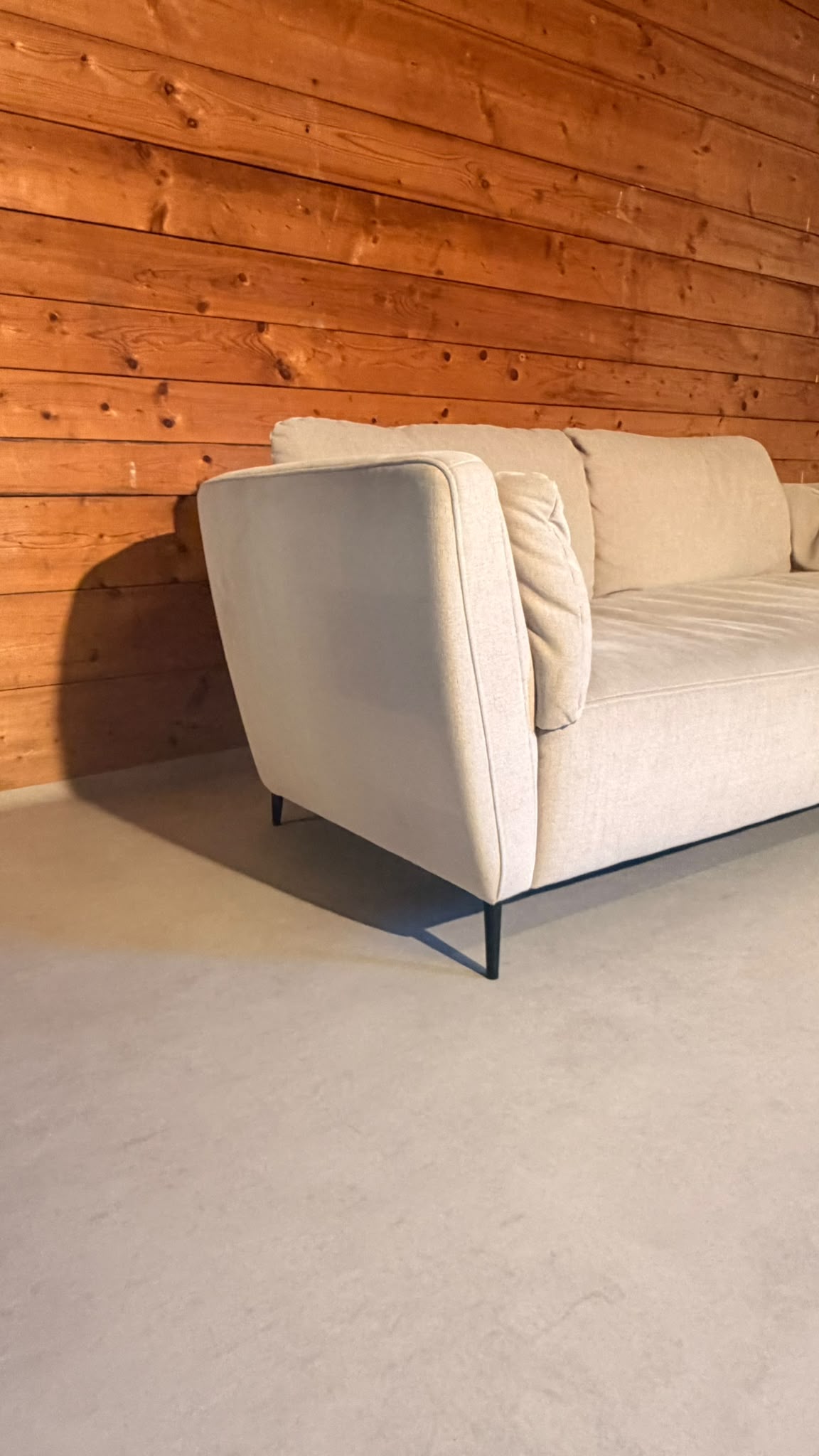 Modernes Design 2-Sitzer Sofa in Creme Grau Candy Cartagena