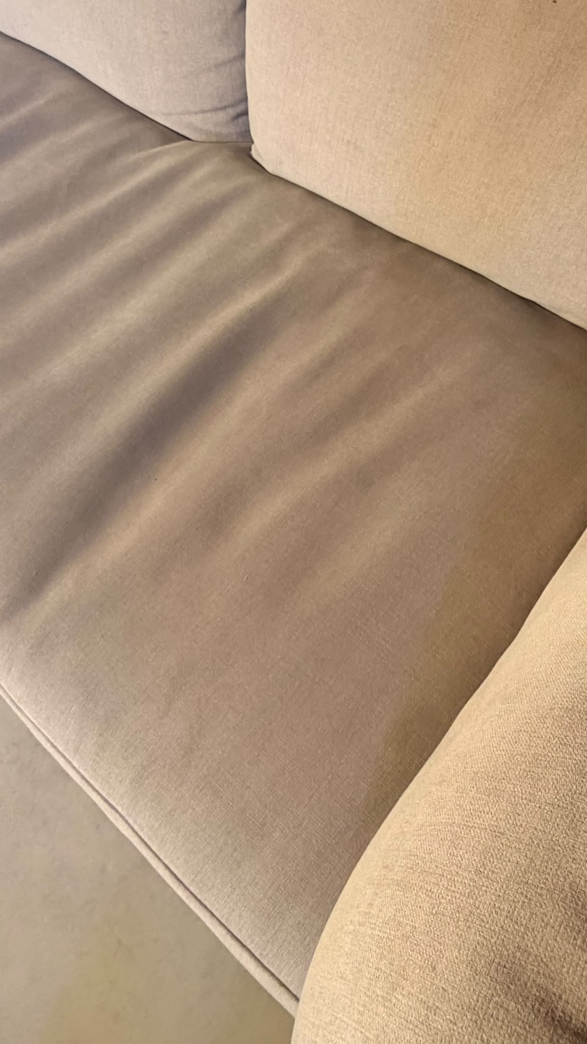 Modernes Design 2-Sitzer Sofa in Creme Grau Candy Cartagena