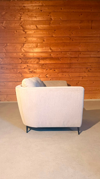 Modernes Design 2-Sitzer Sofa in Creme Grau Candy Cartagena