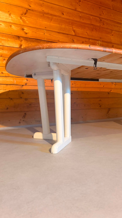 Esstisch aus Kiefer Massivholz im Landhaus Stil, ausziehbar