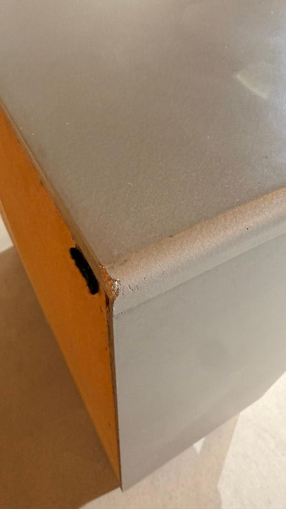 Tenzo Malibu Kommode Sideboard in Silber mit 2 Türen
