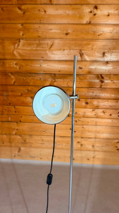 Vintage Spot Stehlampe Chrom verstellbar 70er Design