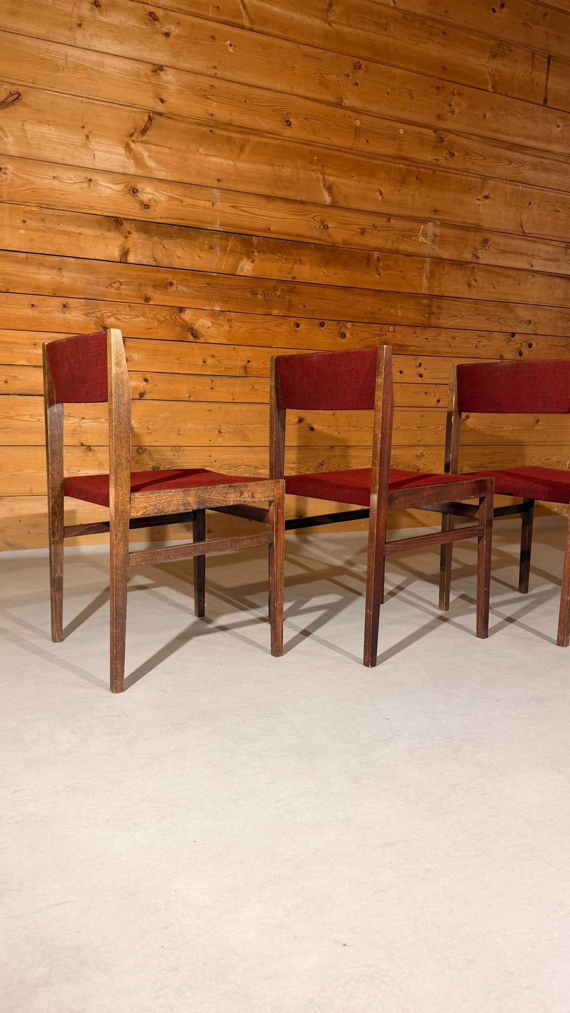 4er Set Skandinavische vintage Stühle aus den 60/70er Jahren