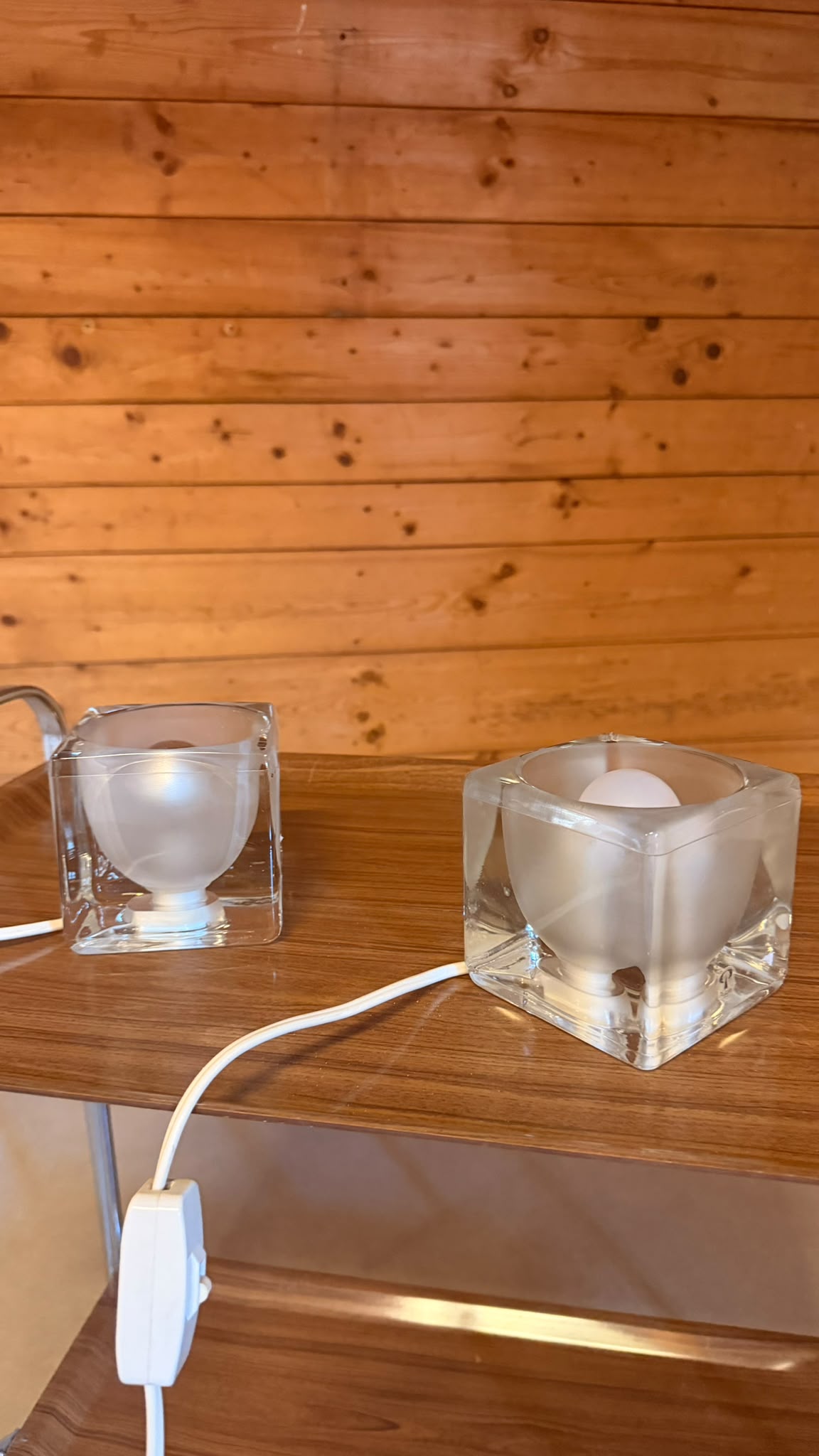 Putzler Design Ice Cube Würfellampen aus Glas Opalglas