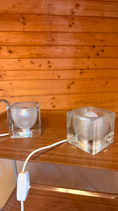 Putzler Design Ice Cube Würfellampen aus Glas Opalglas