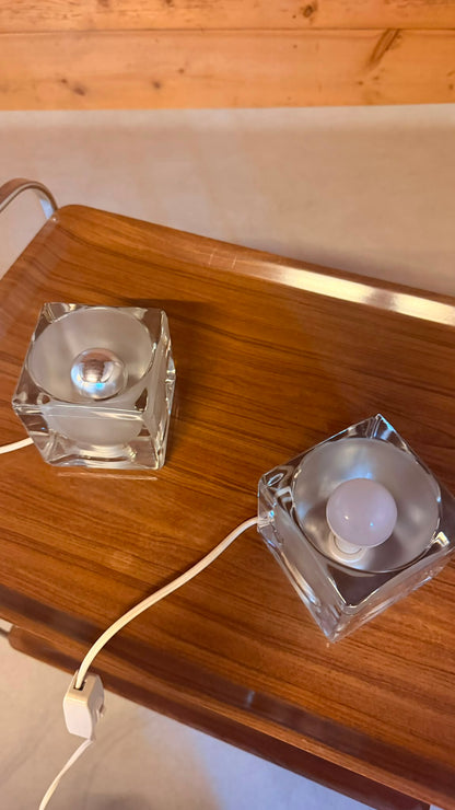 Putzler Design Ice Cube Würfellampen aus Glas Opalglas