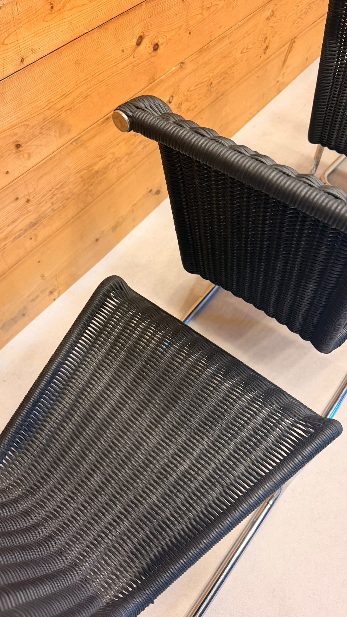 4er Set Tecta B20 Design Freischwinger Geflecht Bauhaus