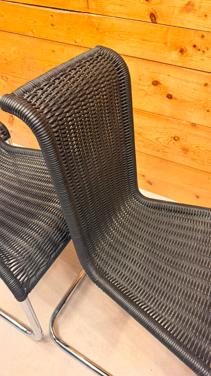 4er Set Tecta B20 Design Freischwinger Geflecht Bauhaus
