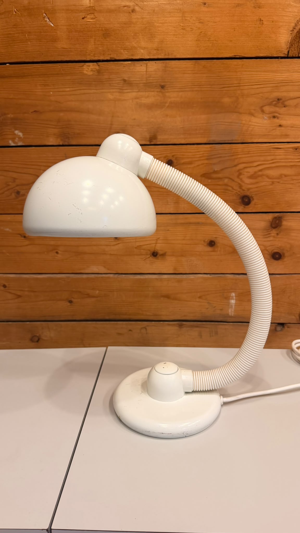 Seltene Tischlampe von Hustadt Leuchten designt Klaus Hempel