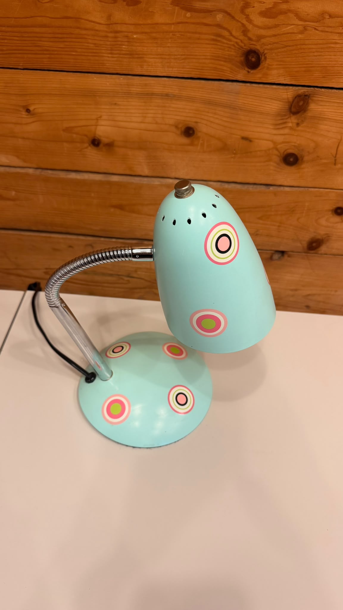 KARE Design Retro Tischlampe Türkis Pop Art im Pylones-Stil