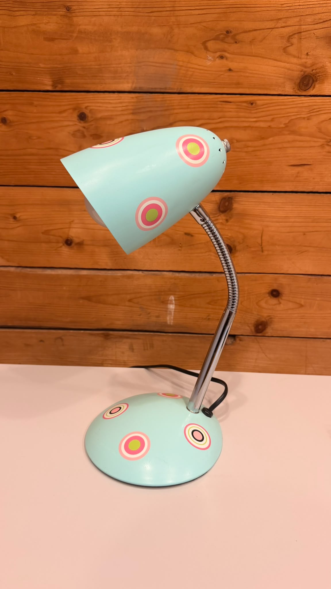 KARE Design Retro Tischlampe Türkis Pop Art im Pylones-Stil