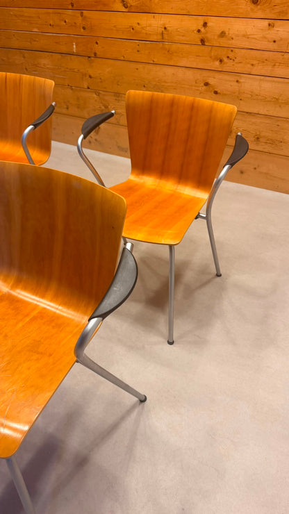 Vico Duo Armlehnstühle von Vico Magistretti für Fritz Hansen