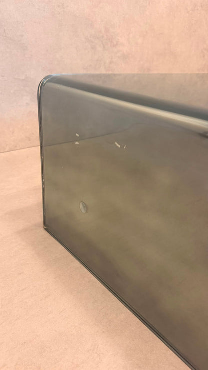 Couchtisch Coffee Table aus gebogenem getöntem Glas