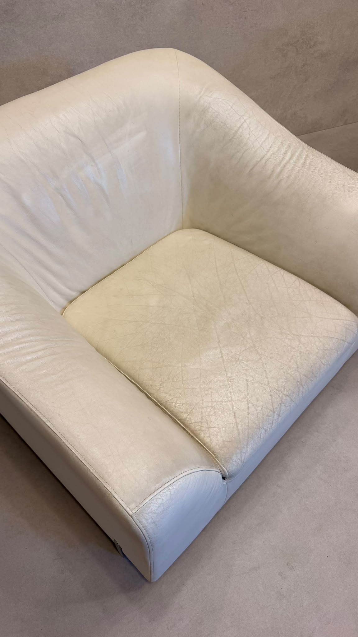 Ligne Roset Snowdonia Leder-Sessel designt von Eric Jourdan