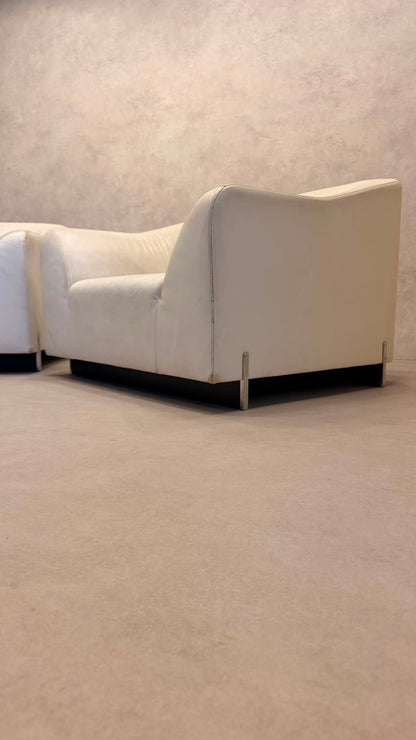 Ligne Roset Snowdonia Leder-Sessel designt von Eric Jourdan