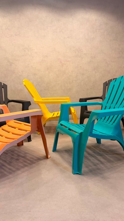 5er Set ProGarden Dolomiti Adirondack Gartenstuhl Kunststoff