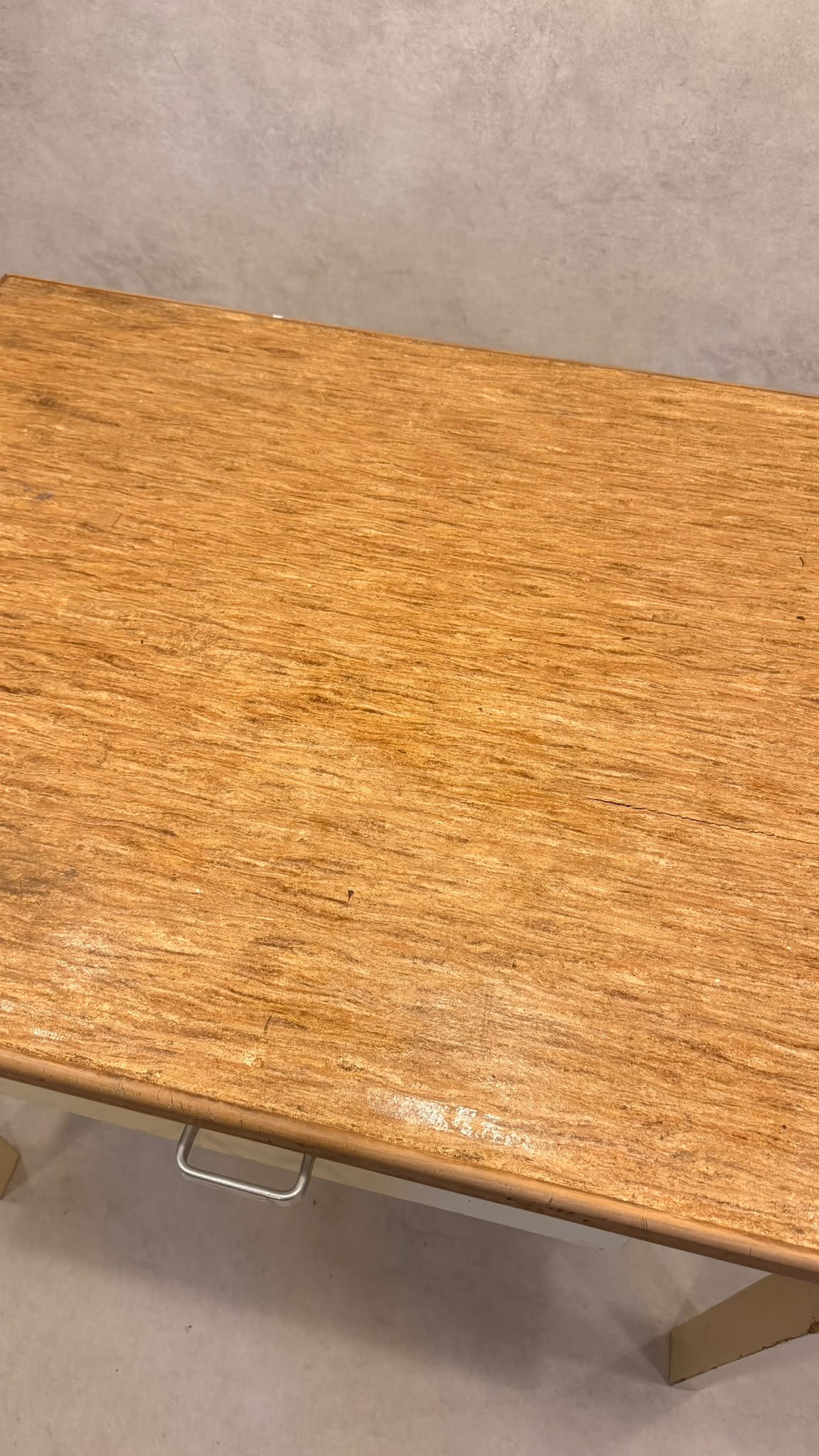 Vintage retro Tisch Küchentisch aus Holz mit Schublade