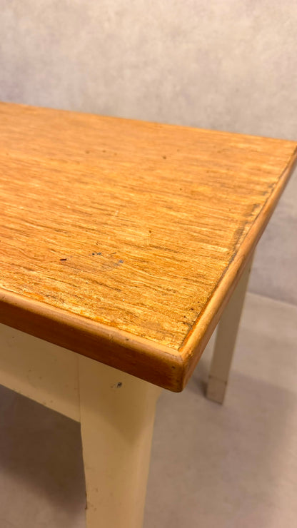 Vintage retro Tisch Küchentisch aus Holz mit Schublade