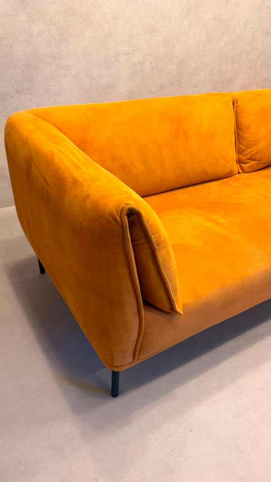 Johann Jakob Grace Sofa von Pfister in Terracotta Orange 3x