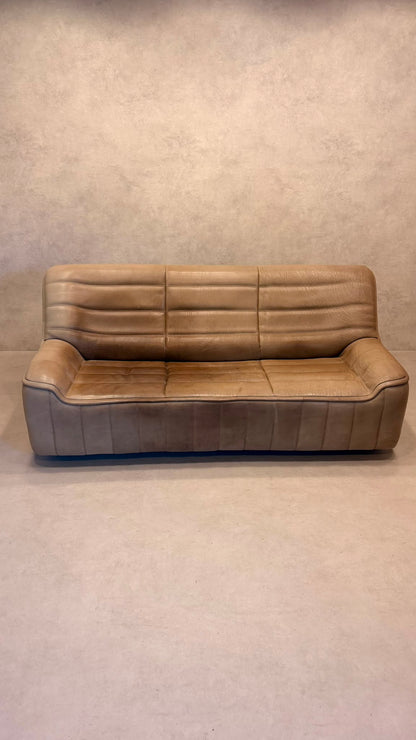3-Sitzer Sofa DS-84 von De Sede aus Büffelleder (1)