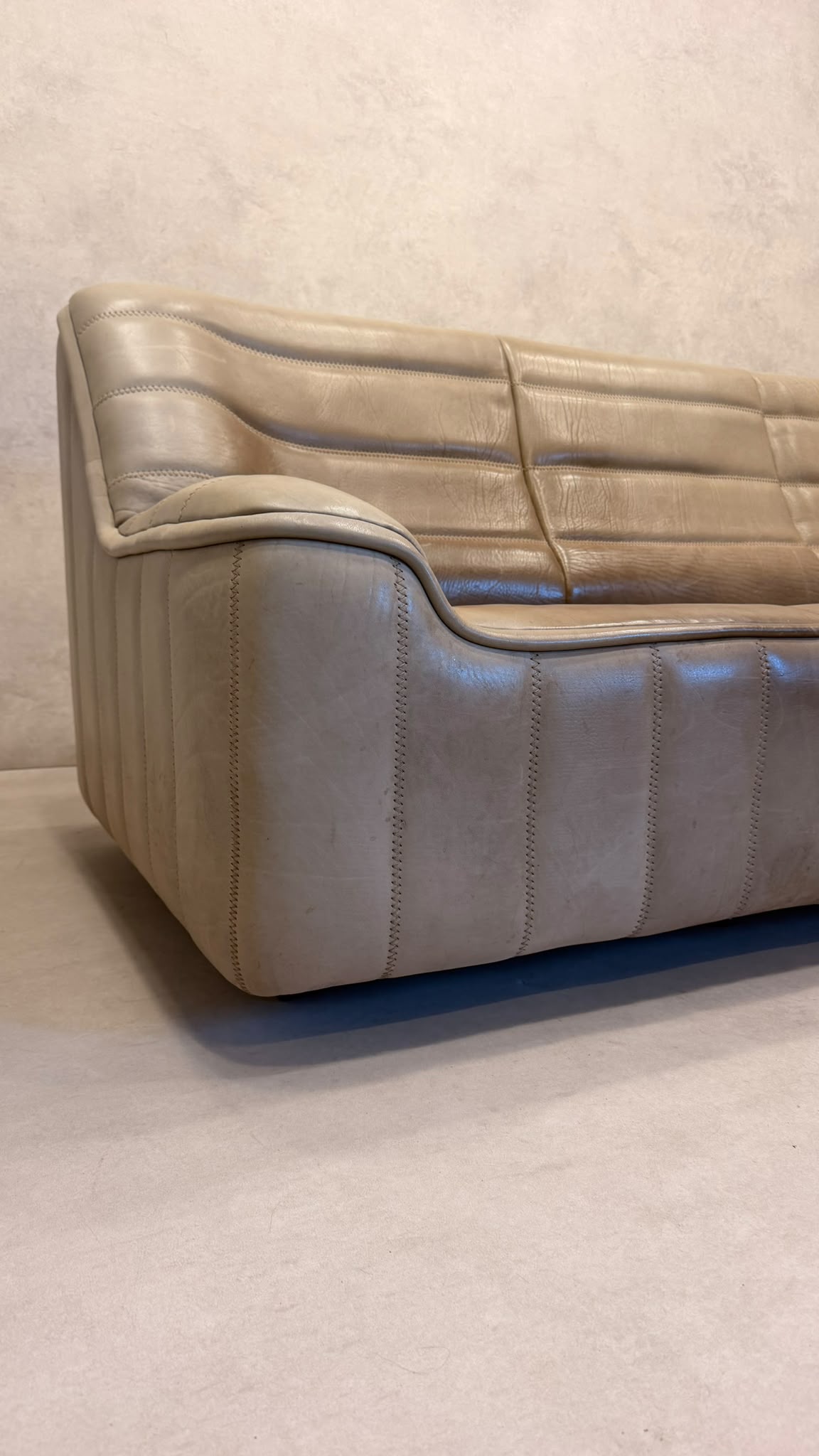3-Sitzer Sofa DS-84 von De Sede aus Büffelleder (1)