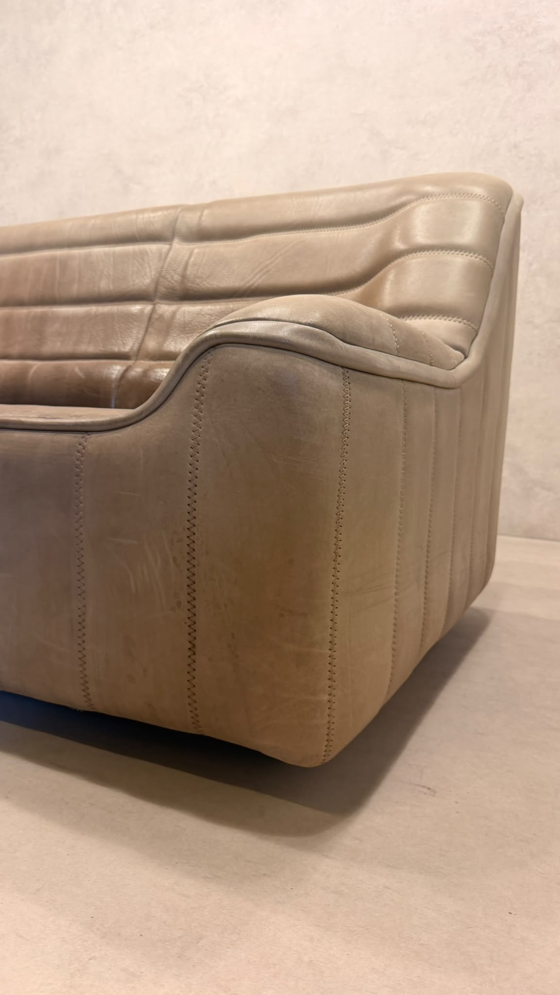 3-Sitzer Sofa DS-84 von De Sede aus Büffelleder (2)