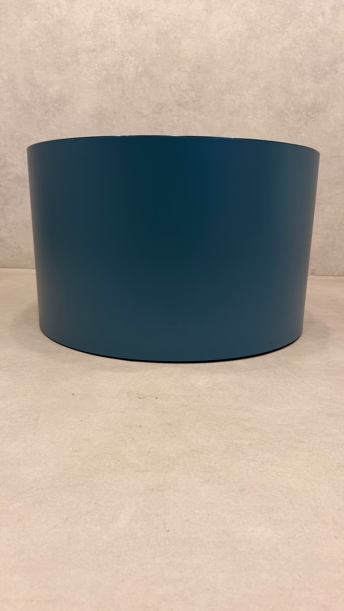 La Redoute Intérieurs Couchtisch RIMEL Petrol-Blau & Rattan