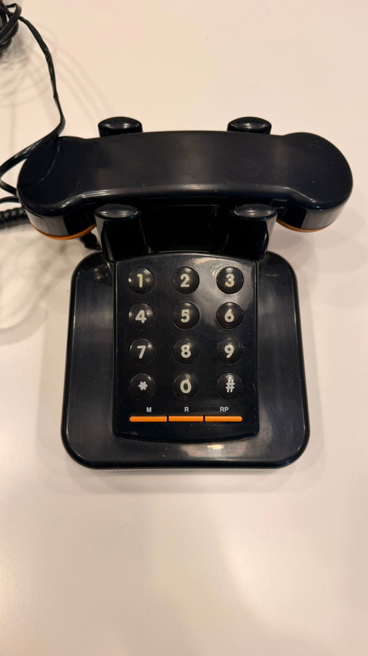 Vintage Brondi Excalibur 10 Telefon in schwarz