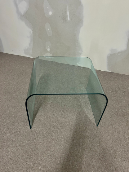 SICA Italien Design Glas Tisch / Beistelltisch Waterfall