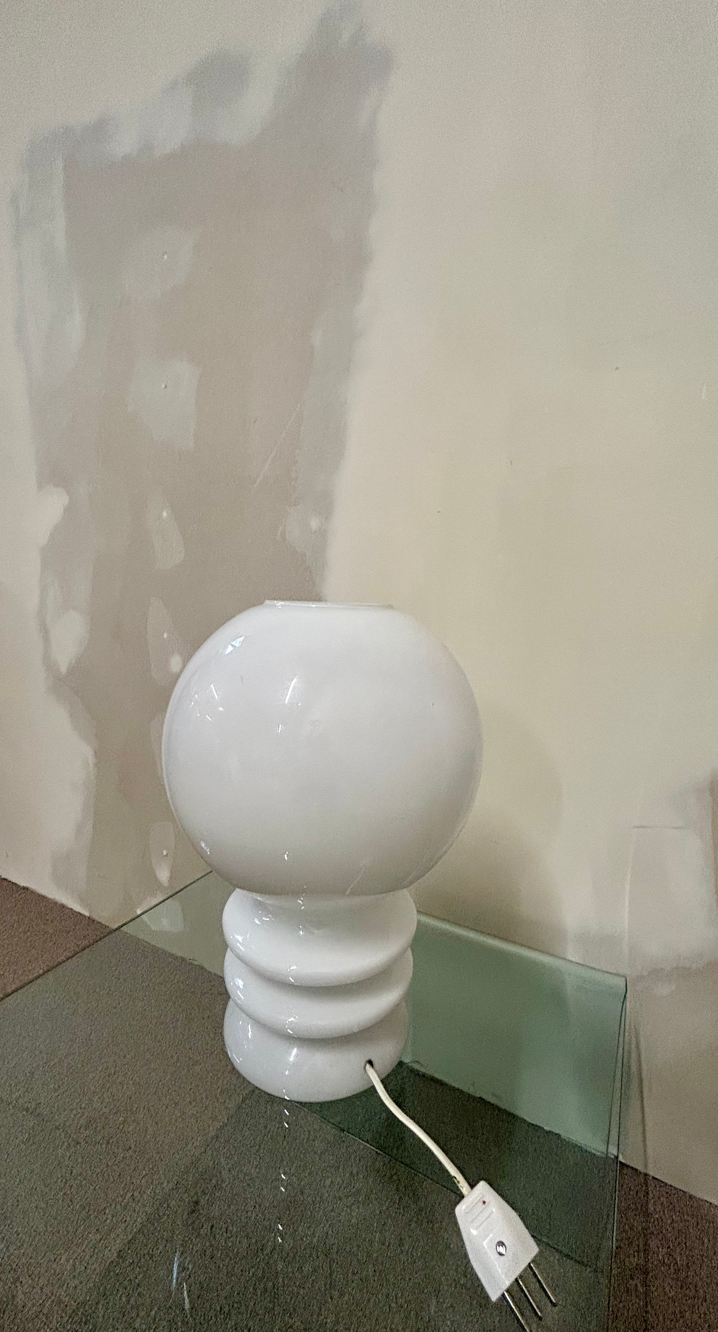 Space Age Glashutte Limburg Retro Mushroom Lampe Vintage 70s