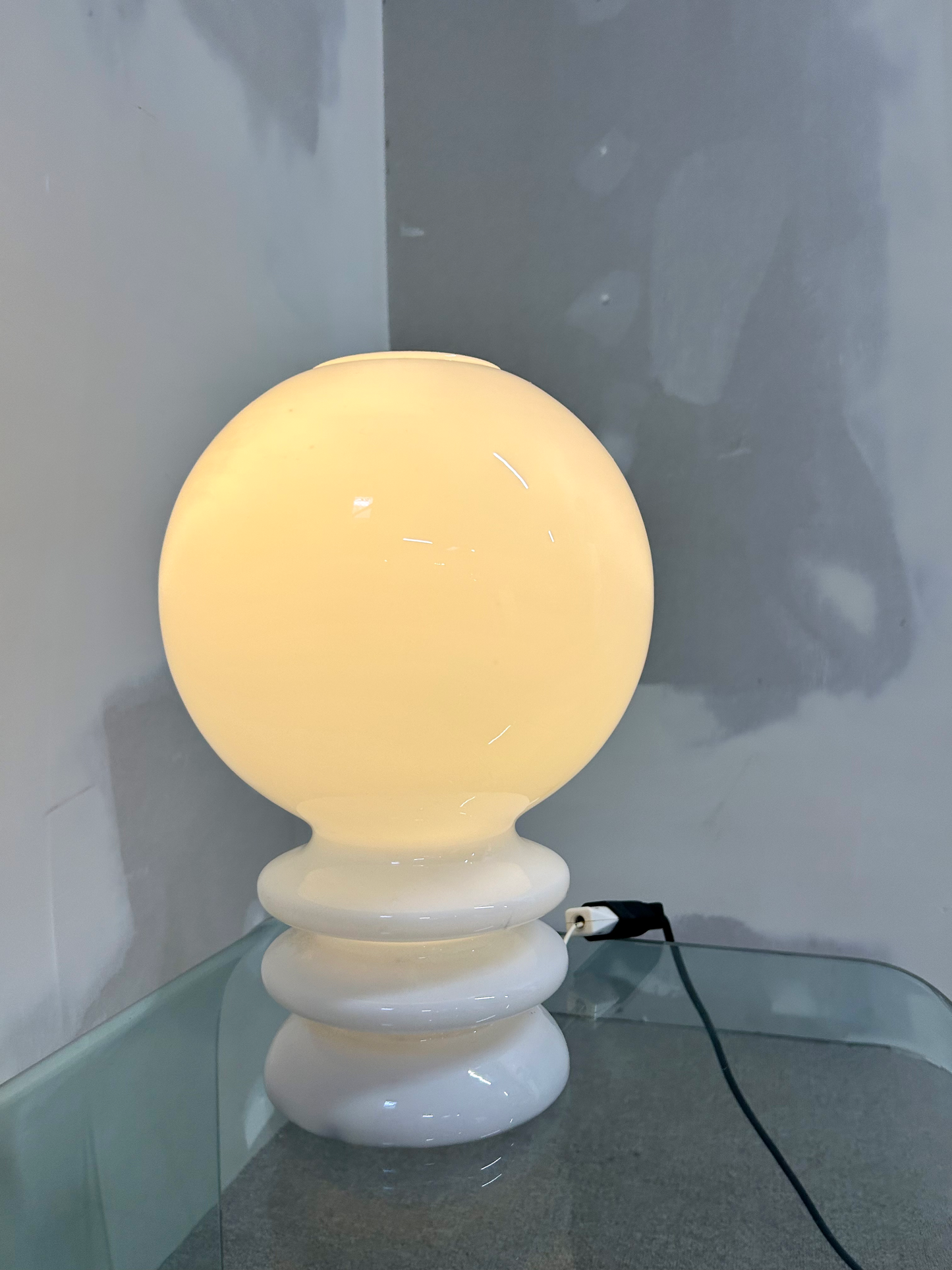 Space Age Glashutte Limburg Retro Mushroom Lampe Vintage 70s