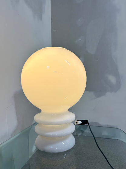 Space Age Glashutte Limburg Retro Mushroom Lampe Vintage 70s