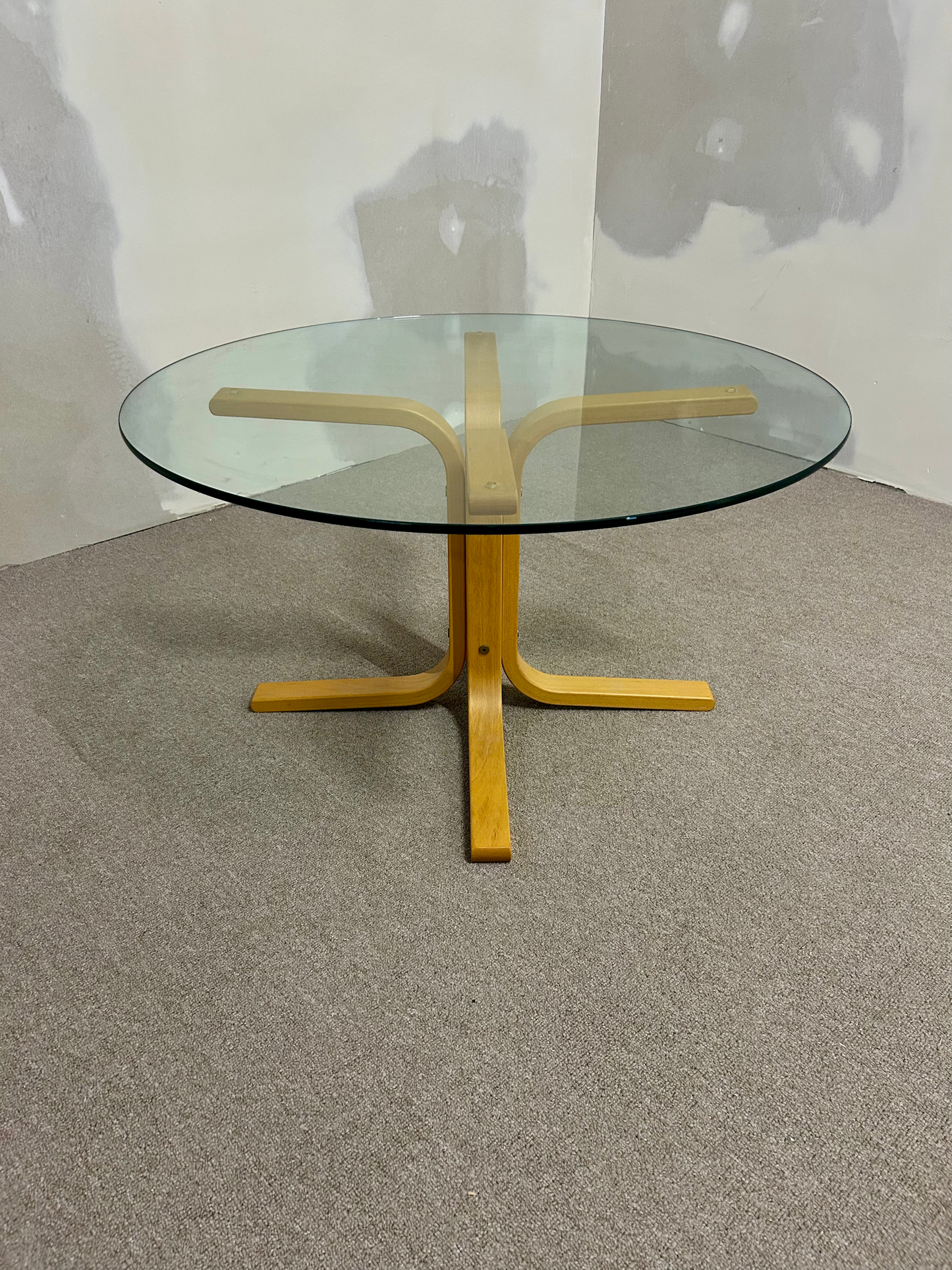 Glas Salontisch von Ingmar Relling für Westnofa aus den 60er