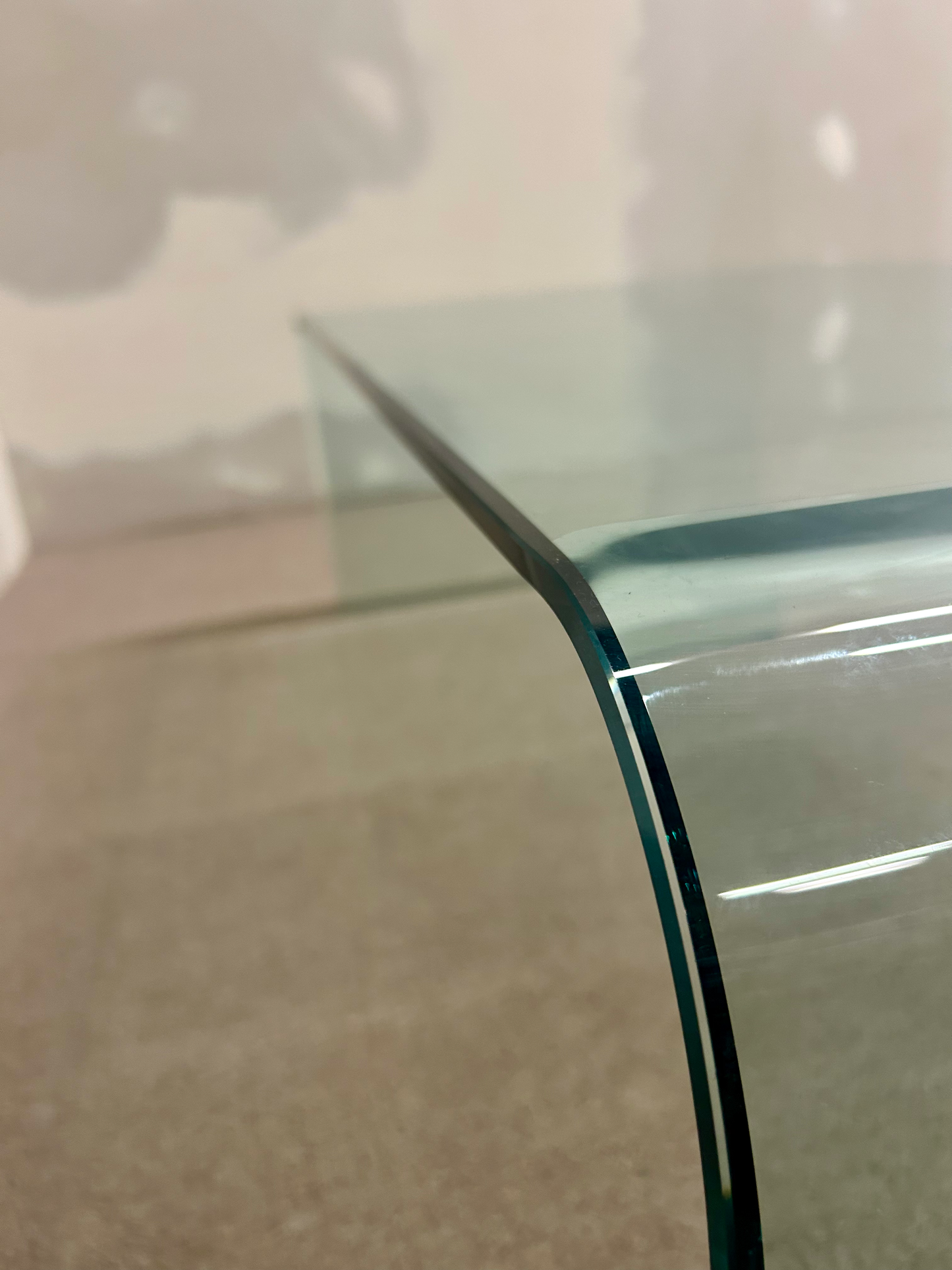 Vintage Glas Couchtisch Sica Design, Made in Italy