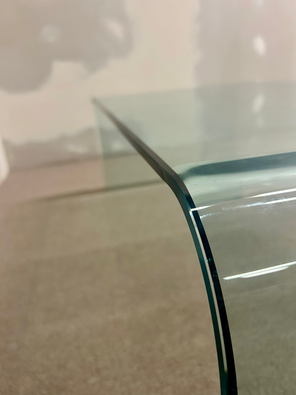 Vintage Glas Couchtisch Sica Design, Made in Italy