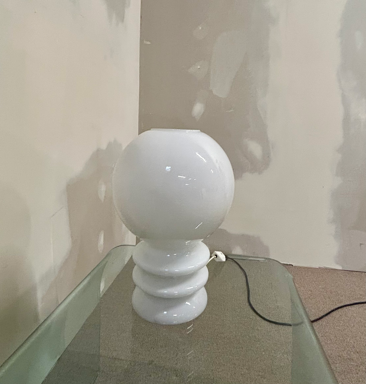 Space Age Glashutte Limburg Retro Mushroom Lampe Vintage 70s