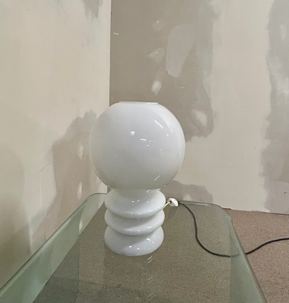 Space Age Glashutte Limburg Retro Mushroom Lampe Vintage 70s