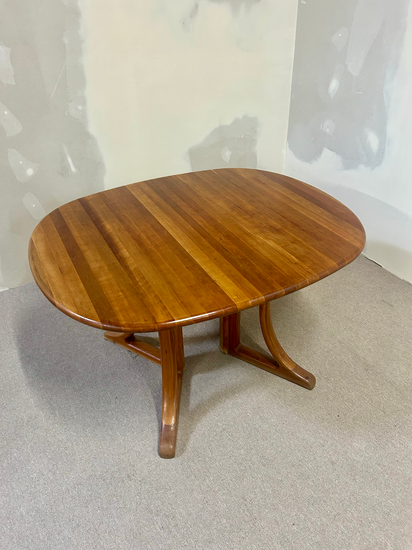 Ovaler ausziehbarer Varde Esstisch Teakholz Mid-Century