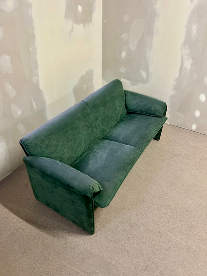 Leolux Sofa Bora Bora, 2,5 -Sitzer, Alcantara Grün