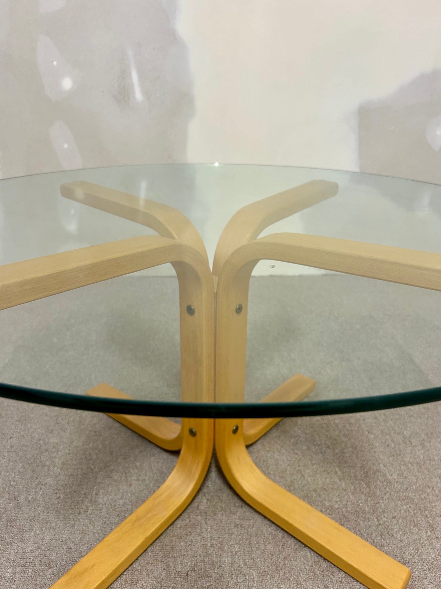 Glas Salontisch von Ingmar Relling für Westnofa aus den 60er