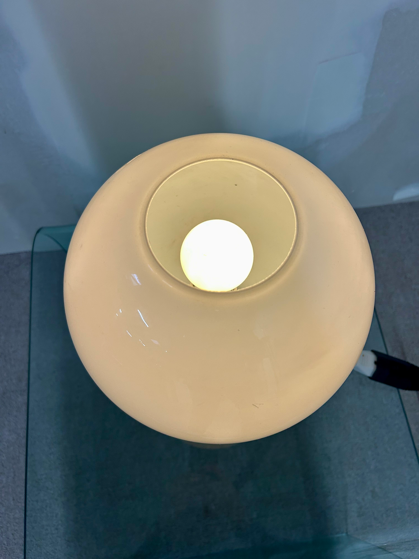 Space Age Glashutte Limburg Retro Mushroom Lampe Vintage 70s