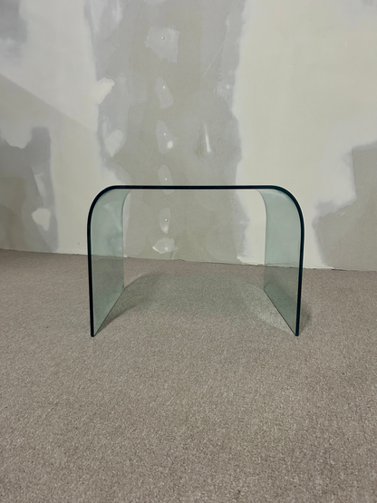 SICA Italien Design Glas Tisch / Beistelltisch Waterfall