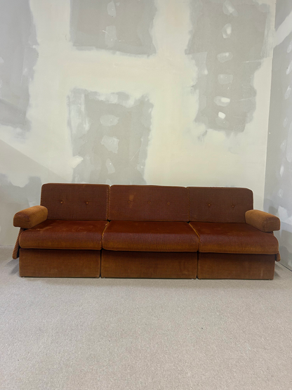 Cord Modular Sofa der 70er Jahre in Stoff