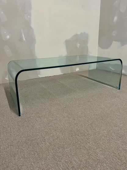 Vintage Glas Couchtisch Sica Design, Made in Italy